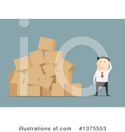 Royalty-Free (RF) White Businessman Clipart Illustration by Vector Tradition SM - Stock Sample #1375553