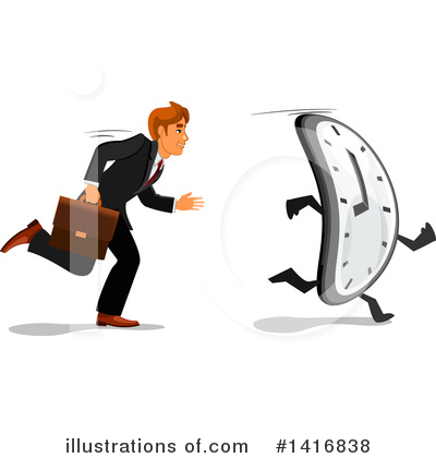 White Business Man Clipart #1416838 by Vector Tradition SM