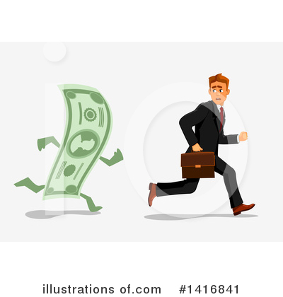 White Business Man Clipart #1416841 by Vector Tradition SM