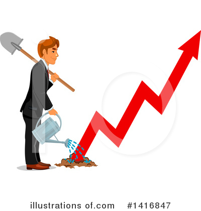 Businessmen Clipart #1416847 by Vector Tradition SM
