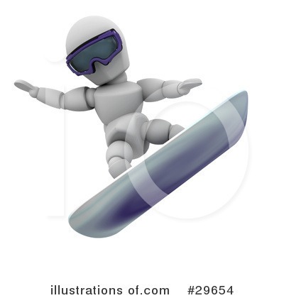 Snowboarding Clipart #29654 by KJ Pargeter