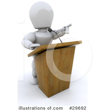 Royalty-Free (RF) White Character Clipart Illustration by KJ Pargeter - Stock Sample #29692