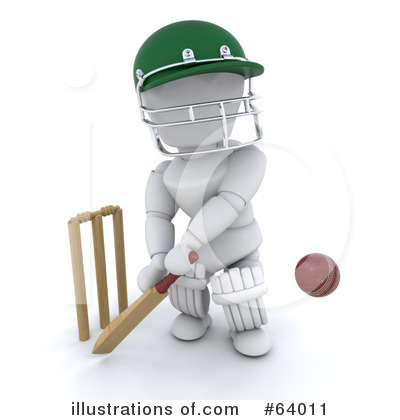 Cricketer Clipart #64011 by KJ Pargeter