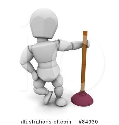 Royalty-Free (RF) White Character Clipart Illustration by KJ Pargeter - Stock Sample #84930