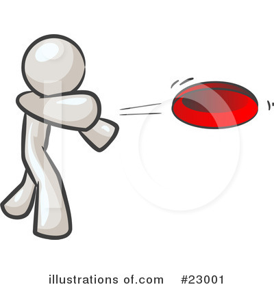 Flying Disc Clipart #23001 by Leo Blanchette