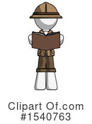 White Design Mascot Clipart #1540763 by Leo Blanchette