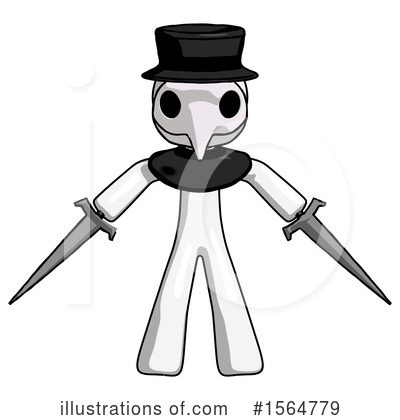 Royalty-Free (RF) White Design Mascot Clipart Illustration by Leo Blanchette - Stock Sample #1564779