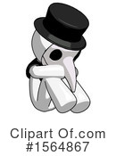 White Design Mascot Clipart #1564867 by Leo Blanchette