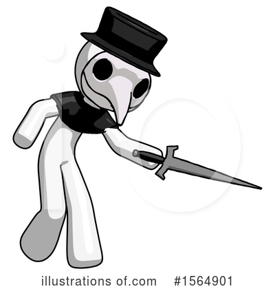 Royalty-Free (RF) White Design Mascot Clipart Illustration by Leo Blanchette - Stock Sample #1564901