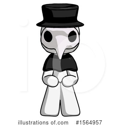 Royalty-Free (RF) White Design Mascot Clipart Illustration by Leo Blanchette - Stock Sample #1564957