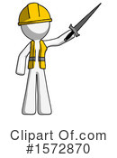 White Design Mascot Clipart #1572870 by Leo Blanchette