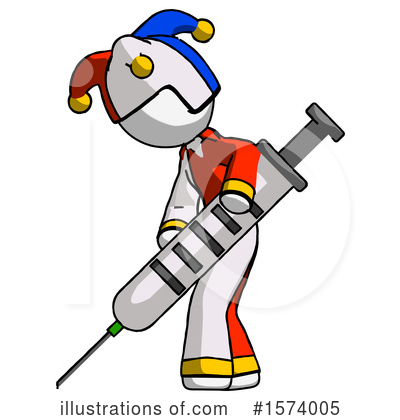 Royalty-Free (RF) White Design Mascot Clipart Illustration by Leo Blanchette - Stock Sample #1574005
