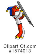 White Design Mascot Clipart #1574013 by Leo Blanchette