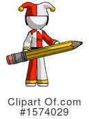 White Design Mascot Clipart #1574029 by Leo Blanchette