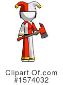 White Design Mascot Clipart #1574032 by Leo Blanchette