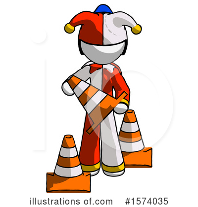 Royalty-Free (RF) White Design Mascot Clipart Illustration by Leo Blanchette - Stock Sample #1574035