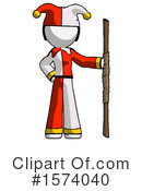 White Design Mascot Clipart #1574040 by Leo Blanchette