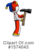 White Design Mascot Clipart #1574043 by Leo Blanchette
