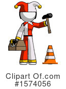 White Design Mascot Clipart #1574056 by Leo Blanchette