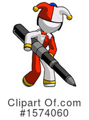 White Design Mascot Clipart #1574060 by Leo Blanchette