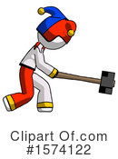 White Design Mascot Clipart #1574122 by Leo Blanchette