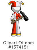 White Design Mascot Clipart #1574151 by Leo Blanchette