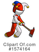 White Design Mascot Clipart #1574164 by Leo Blanchette
