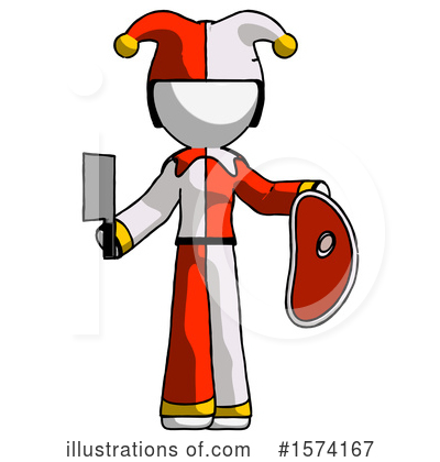 Royalty-Free (RF) White Design Mascot Clipart Illustration by Leo Blanchette - Stock Sample #1574167