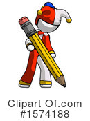 White Design Mascot Clipart #1574188 by Leo Blanchette