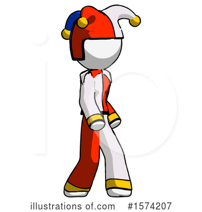 Royalty-Free (RF) White Design Mascot Clipart Illustration by Leo Blanchette - Stock Sample #1574207