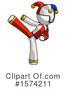 White Design Mascot Clipart #1574211 by Leo Blanchette