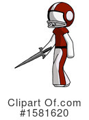 White Design Mascot Clipart #1581620 by Leo Blanchette