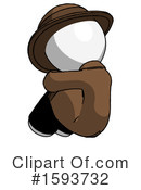 White Design Mascot Clipart #1593732 by Leo Blanchette