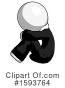 White Design Mascot Clipart #1593764 by Leo Blanchette