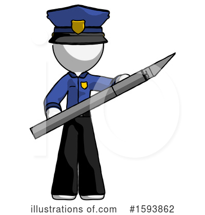 Royalty-Free (RF) White Design Mascot Clipart Illustration by Leo Blanchette - Stock Sample #1593862