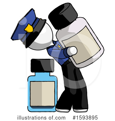 Royalty-Free (RF) White Design Mascot Clipart Illustration by Leo Blanchette - Stock Sample #1593895