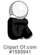White Design Mascot Clipart #1593941 by Leo Blanchette