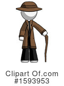 White Design Mascot Clipart #1593953 by Leo Blanchette