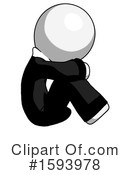 White Design Mascot Clipart #1593978 by Leo Blanchette