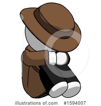 Royalty-Free (RF) White Design Mascot Clipart Illustration by Leo Blanchette - Stock Sample #1594007