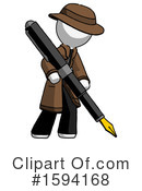 White Design Mascot Clipart #1594168 by Leo Blanchette