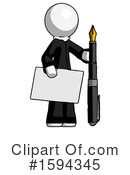 White Design Mascot Clipart #1594345 by Leo Blanchette