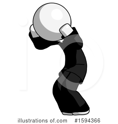 Royalty-Free (RF) White Design Mascot Clipart Illustration by Leo Blanchette - Stock Sample #1594366
