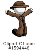 White Design Mascot Clipart #1594448 by Leo Blanchette