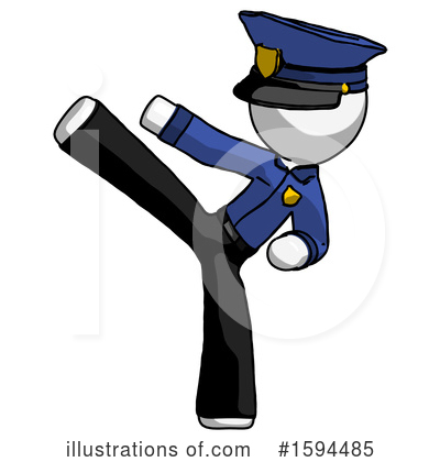 Royalty-Free (RF) White Design Mascot Clipart Illustration by Leo Blanchette - Stock Sample #1594485