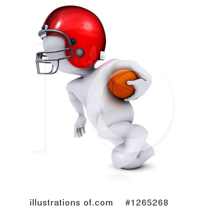 Football Player Clipart #1265268 by KJ Pargeter