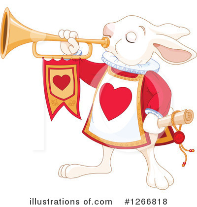 Royalty-Free (RF) White Rabbit Clipart Illustration by Pushkin - Stock Sample #1266818