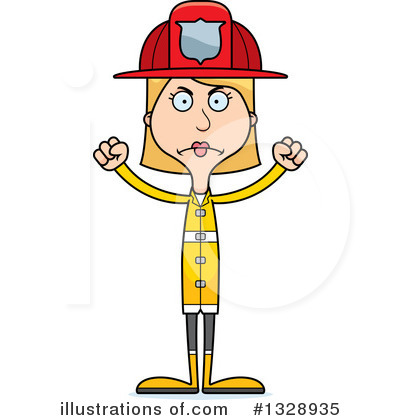 Fire Woman Clipart #1328935 by Cory Thoman
