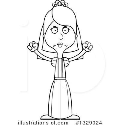 Royalty-Free (RF) White Woman Clipart Illustration by Cory Thoman - Stock Sample #1329024