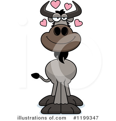 Royalty-Free (RF) Wildebeest Clipart Illustration by Cory Thoman - Stock Sample #1199347